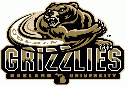 Oakland Golden Grizzlies 2002-2011 Secondary Logo iron on paper